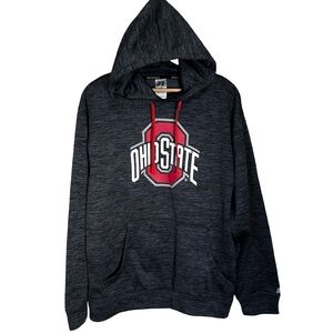 Russell Athletic Ohio State Charcoal and Red Ohio State Men’s M Hoodie Buckeyes
